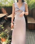 Twist Satin Dress