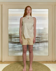 Mandarin Collared Blouse