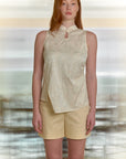 Mandarin Collared Blouse