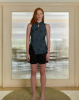 Mandarin Collared Blouse