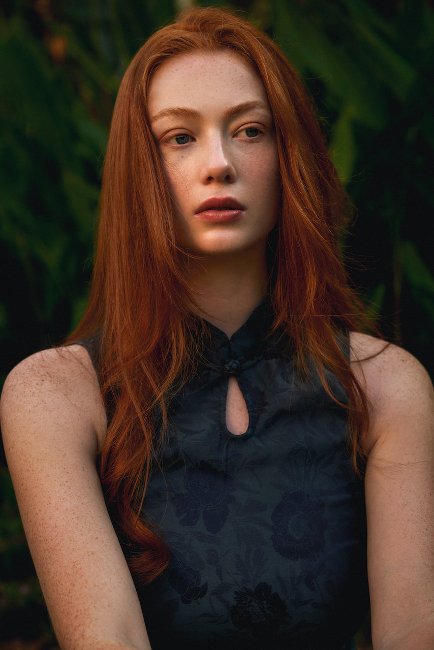 Mandarin Collared Blouse