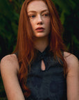 Mandarin Collared Blouse