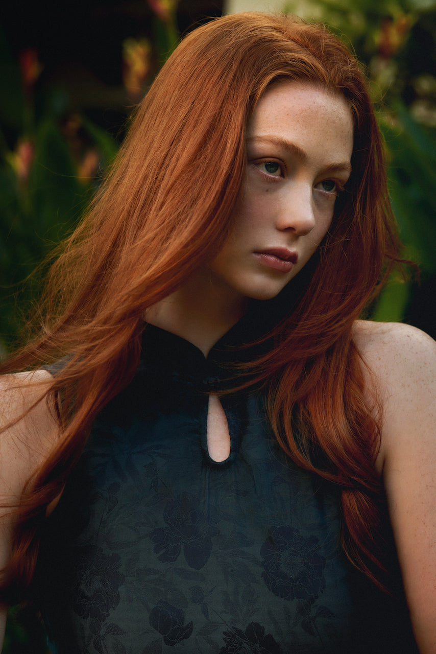 Mandarin Collared Blouse