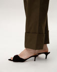 Cropped Trousers, Cream