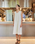 Linear Linen Dress