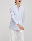 Rosewood Shirt, Green Stripes