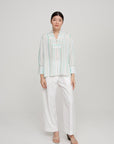 Rosewood Shirt, Green Stripes