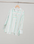 Rosewood Shirt, Green Stripes