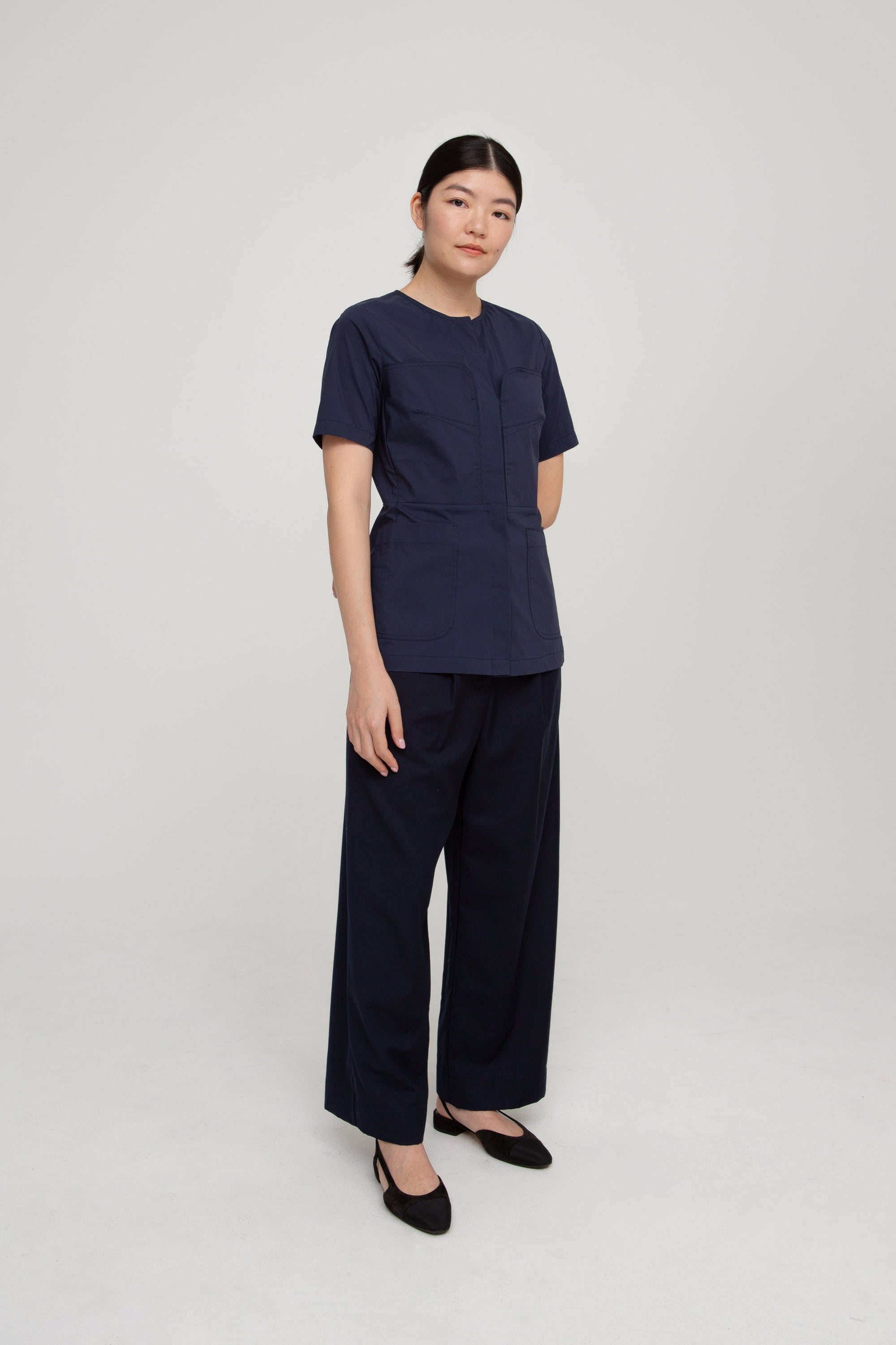 Philo Blouse, Navy