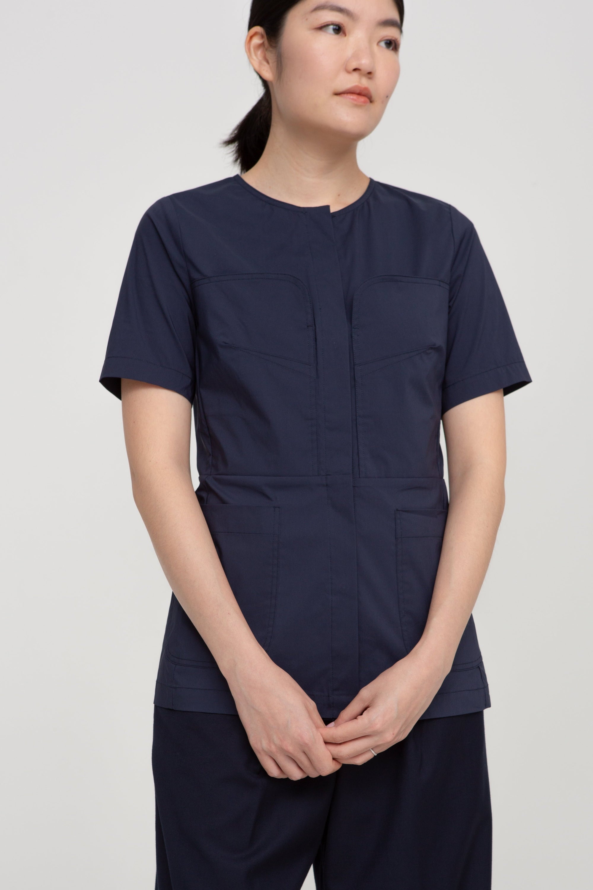 Philo Blouse, Navy