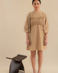 Laundry Studio Clothing Store Singapore Latte Brown Bustier Detail Dress