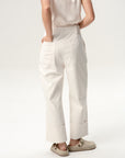Cropped Trousers, Cream