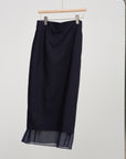 Suit Skirt, Navy