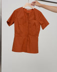 Philo Blouse, Terra Cotta