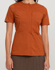 Philo Blouse, Terra Cotta