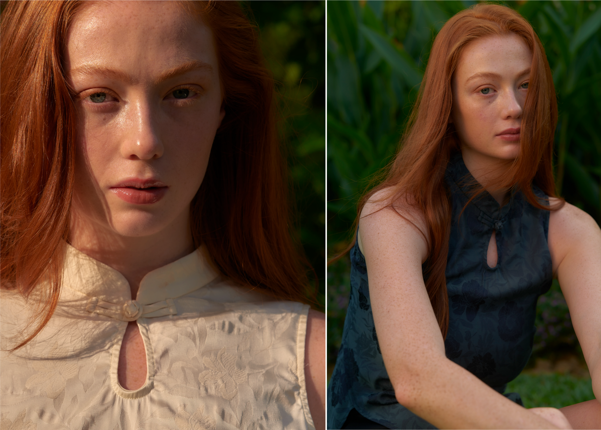 Mandarin Collared Blouse