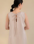 Laundry Studio Clothing Store Singapore Sleeveless Trims Nude Midi Dress Back View