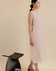 Laundry Studio Clothing Store Singapore Sleeveless Trims Nude Midi Dress Side View