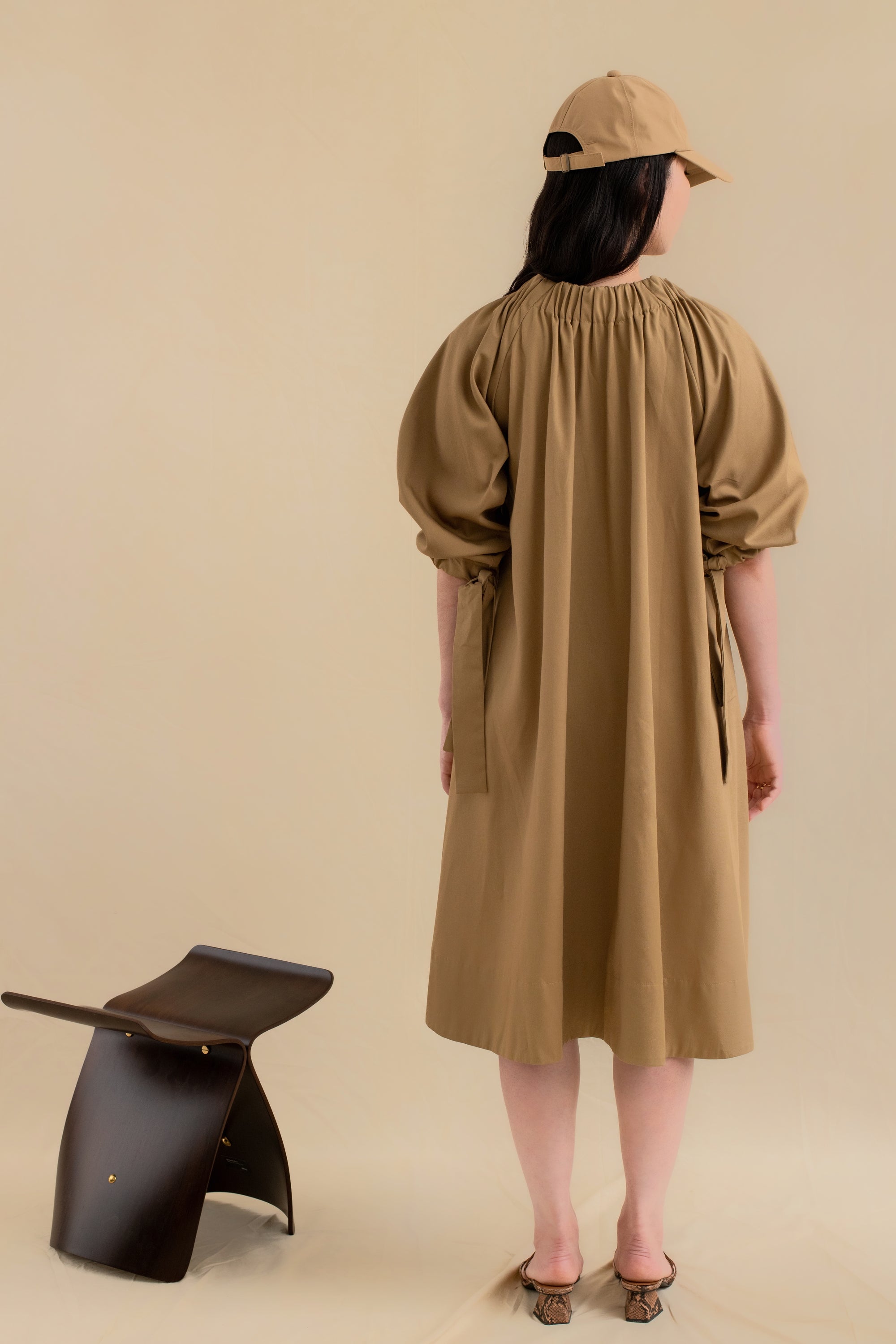 Laundry Studio Clothing Store Singapore French Oak Gathered Oversized Dress 