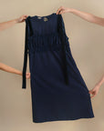 Laundry Studio Clothing Store Singapore Ruched Bustier Detail Dress Russian Navy Product Image